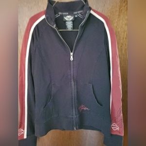 Harley Davidson light coat, comfy on a cool evening ride.